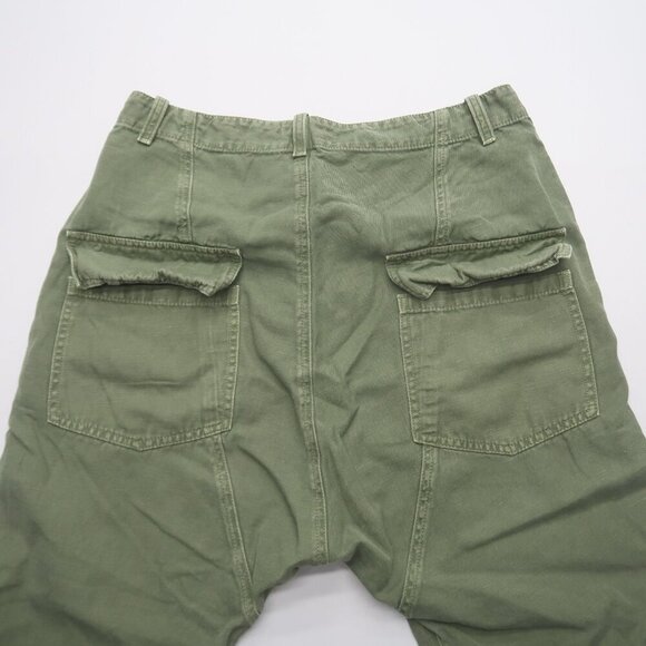 Nili Lotan Luna Linen Blend Pants Size 6 Drop Crotch Baggy Trousers Green - Picture 6 of 13